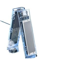 奥睿科 M.2硬盘盒 USB 3.1 Type-C TCM2-C3 透明银