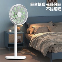 美菱 电风扇家用立式平面遥控落地扇宿舍小型摇头风扇节能大风强力