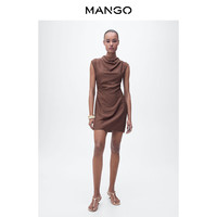 MANGO年中折扣女装连衣裙2025夏装新款无袖莫代尔修身短款连衣裙