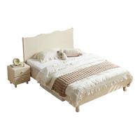 全友家居法式奶油风床头柜卧室抽屉式收纳储物柜家用置物柜子660110 【米白】儿童床头柜