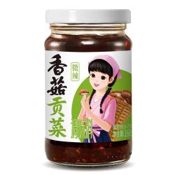 仲景 香菇贡菜 香辣脆爽拌饭拌面下饭酱夹馍开味小菜贡菜咸菜香菇酱 香菇贡菜 微辣168g