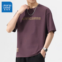 JEANSWEST/真维斯 宽松 男士短袖T恤