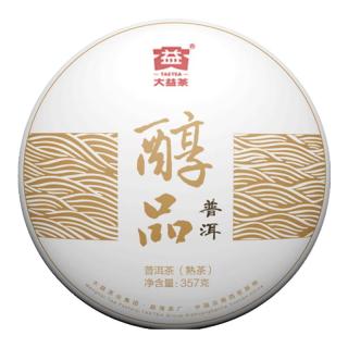 大益 茶叶普洱茶 3年陈醇品熟茶  单饼装 357g*1饼