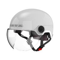 雅迪（yadea）电动车3C认证头盔电瓶车挡雨帽大头围夏季四季通用  卡其