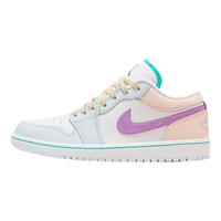 Jordan篮球鞋女AJ1乔1JORDAN 1低帮运动鞋FV3623-151米粉/糖果色38.5