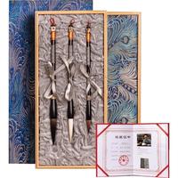 善琏湖笔 兼毫狼毫毛笔礼盒套装专业书法毛笔练字高档文房四宝礼盒大师手作 菩提妙笔