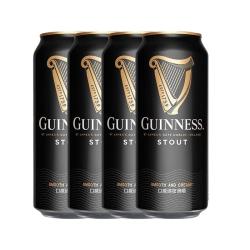 健力士 黑啤9.9°P司陶特精酿世涛啤酒440ml*4听尝鲜品鉴装
