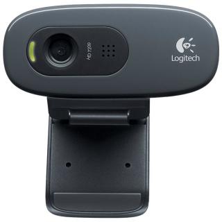 Logitech 罗技 C270 高清摄像头 720P 黑色