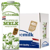 Globemilk 部分脱脂纯牛奶1L*6盒