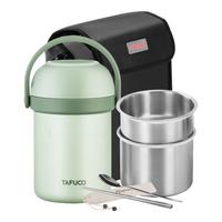 泰福高（TAFUCO）保温饭盒316不锈钢保温桶饭盒餐盒 T0313-青草绿-1.7L 【带便携包+餐具】青草绿-1.7L