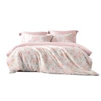 MERCURY 水星家纺 60支长绒棉100%纯棉单人被套单件全棉被罩200x230cm 初音琳浅