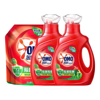 OMO 奥妙 除菌除螨洗衣液 950g*2瓶+2kg/袋 桉树艾草香