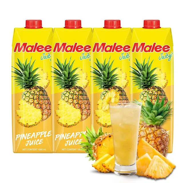 Malee 玛丽 菠萝汁饮料 1L*4瓶