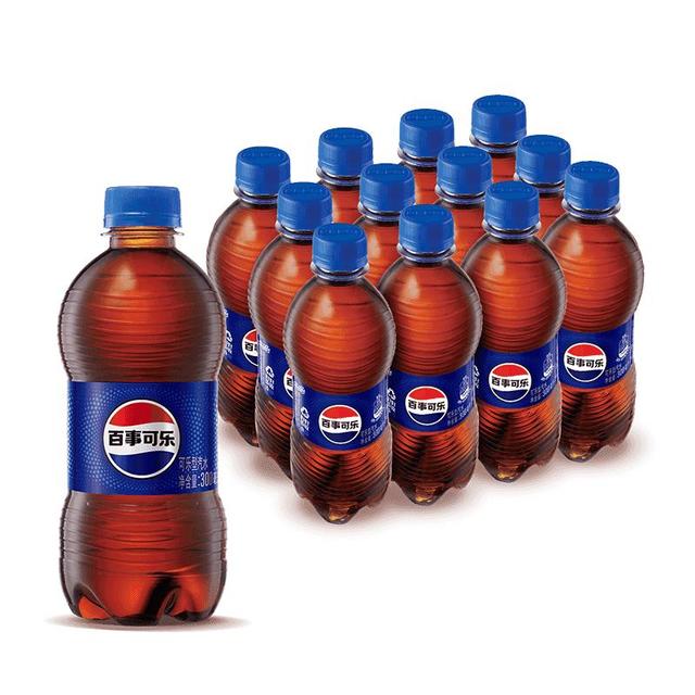 百事 可乐Pepsi 碳酸饮料汽水原味 300ml*12瓶 小瓶整箱装