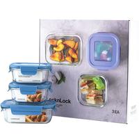 LOCK&LOCK 乐扣乐扣 LLG983S601 保鲜盒套装 520ml*2个+640ml 蓝色