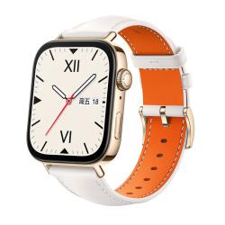 华为 HUAWEI WATCH FIT 3 智能手表 珍珠白 真皮表带