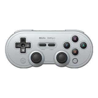 八位堂（8BitDo）SN30 Pro 游戏手柄蓝牙无线霍尔摇杆塞尔达王国之泪多平台便携PC电脑Switch Steam艾尔登法环原神 SN30Pro无线 灰 霍尔