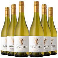 MONTES 蒙特斯 天使 中央山谷霞多丽干型白葡萄酒 2019年 6瓶*750ml套装