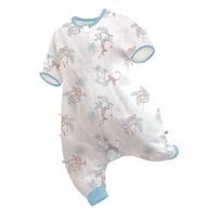 i-baby/英伦宝贝睡袋春夏五分袖桑蚕丝分腿睡袋婴幼儿防踢被悠哉灵猴110