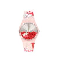 swatch 斯沃琪 34毫米石英腕表 SO31Z102 红鸳款