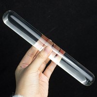 安俊晟 Anjunsheng 安俊晟 实心擀面杖 高硼硅玻璃 光滑透明 易清洗 超轻 直径2cm 23cm