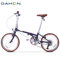 DAHON 大行 20英寸铬钼钢10变速折叠自行车成人男女复古单车D10