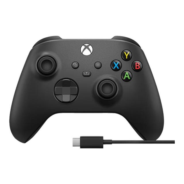 XBOX One S 无线控制器+USB-C线缆 磨砂黑