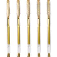 uni 三菱 UM-100 中性笔 0.8mm 金色 5支装