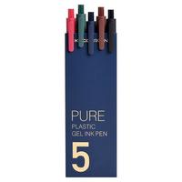 KACO 文采 PURE书源国风系列 按动式中性笔 国风复古色 0.5mm 5支装
