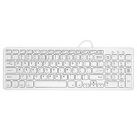 航世 HW156S-A 96键 有线薄膜键盘 白色 无光