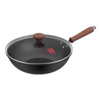KÖBACH康巴赫（KBH）炒锅 无涂层精铁材质家用炒菜锅具电磁炉明火通用 32cm