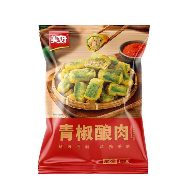 美好 青椒酿肉 2斤 约28个 鸡肉馅