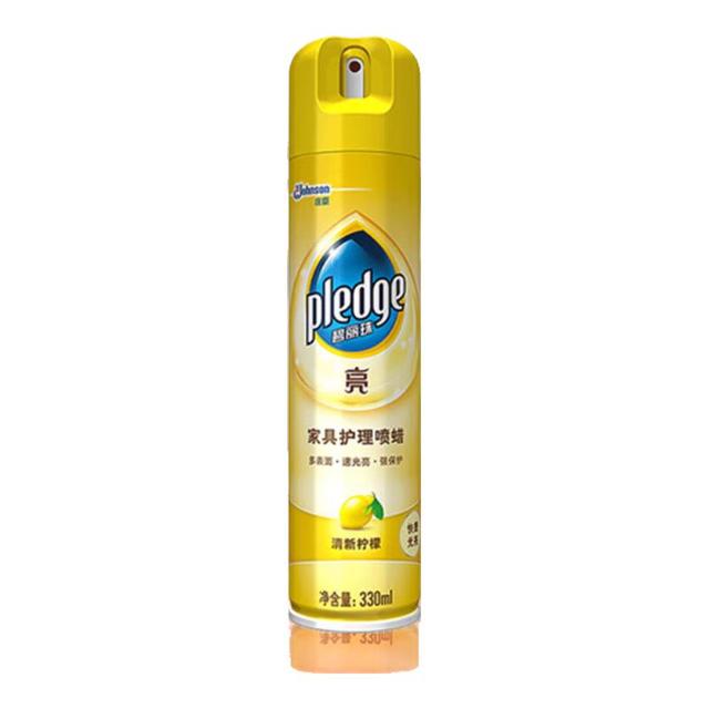 pledge 亮系列 家具护理喷蜡 330ml 清新柠檬