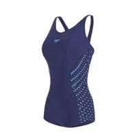 SPEEDO 速比涛 女子平角连体泳衣 8114726753 蓝色/蓝绿色 L