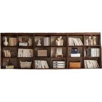 JIAYI 家逸 实木书架自由组合书柜收纳柜置物柜展示餐边柜落地客厅格子柜 六格抽屉款