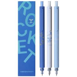KACO ROCKET菁点系列 K1028 按动中性笔 海洋物语 0.5mm 3支装