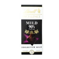瑞士莲 EXCELLENCE特醇 90%可可黑巧克力 100g 排块装