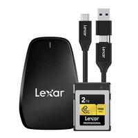 Lexar 雷克沙 CFexpress B型存储卡 微单数码Z8/7/6 R5内存卡 兼容部分XQD相机 2TB CFexpress存储卡 + 专业读卡器 PRO新一代高速存储