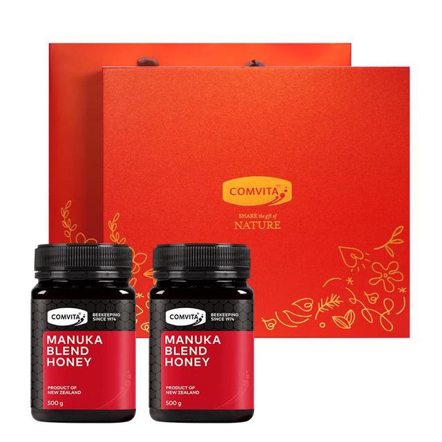 PLUS会员：康维他 麦卢卡混合蜂蜜礼盒装500g*2瓶年货礼盒