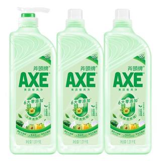 AXE 金骏青梅果蔬净洗洁精1.01kg*3（泵+补补）6大零添加