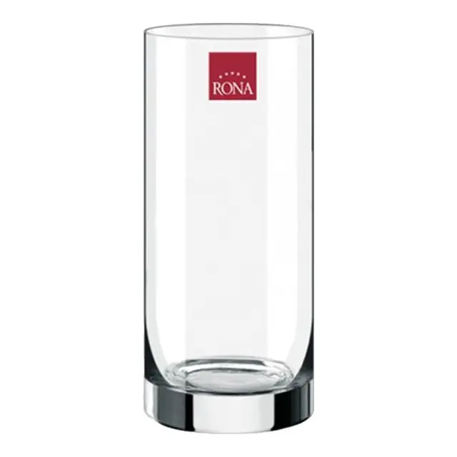 洛娜捷克RONA无铅水晶玻璃耐热水杯果汁牛奶杯玻璃水杯饮料杯 直身杯240ml