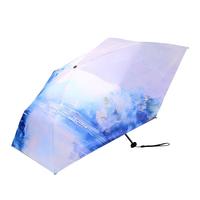 knirps进口德国超轻防晒伞 防紫外线遮阳太阳伞三折晴雨伞礼物 雪之冬