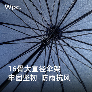 Wpc.双人雨伞长柄伞男士女士日本弯柄16骨加大加固抗风高端商务雨具