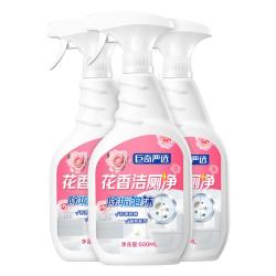 巨奇嚴選 JUQI 巨奇 花香洁厕液 洁厕剂 500ml*3瓶 去黄去渍