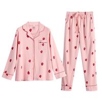 FENTENG 芬腾 女士纯棉家居服套装 Q980733005 豆沙粉 L