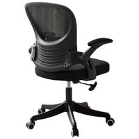 STARSPACE水母椅学习椅家用小户型电脑椅久坐舒适办公椅宿舍椅子人体工学椅 【翻转扶手】白框灰网 曜石黑