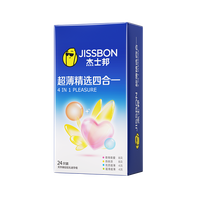 88VIP：杰士邦 超薄精选四合一安全套 24只