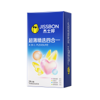 88VIP：杰士邦 超薄精选四合一安全套 24只