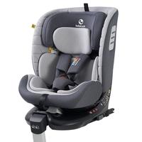 bebelock儿童座椅汽车用0-4-12岁婴儿宝宝360旋转车载可坐可躺i-Size 太空灰-抗翻转板+支撑腿+i-Size