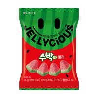 乐天（Lotte）果味软糖西瓜味软糖Q弹软糯韩国儿童零食糖果喜糖56g 西瓜口味软糖56g*1袋